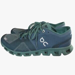 On Cloud X Storm Tide Running Shoes Cloudtec Sneakers Blue Green Mens US Size 10